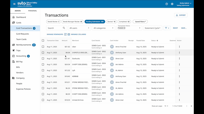 SVB T&E Admin bulk submit pending submissions.gif